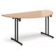 Deco Folding Leg Semi-Circular Meeting Room Table